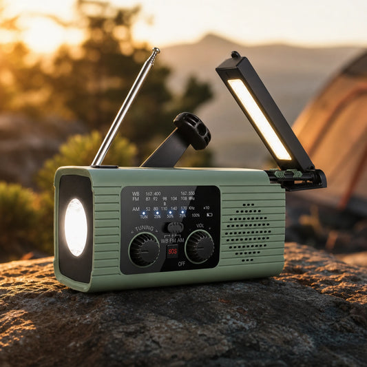 Solar Hand-Crank Emergency Radio