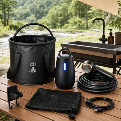 Rechargeable Outdoor Shower Kit