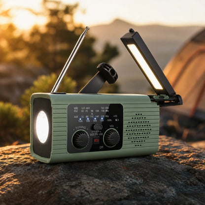 Solar Hand-Crank Emergency Radio