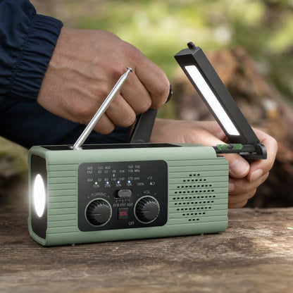 Solar Hand-Crank Emergency Radio