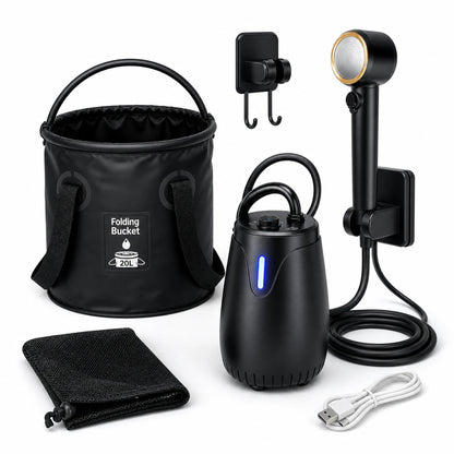 Rechargeable Outdoor Shower Kit