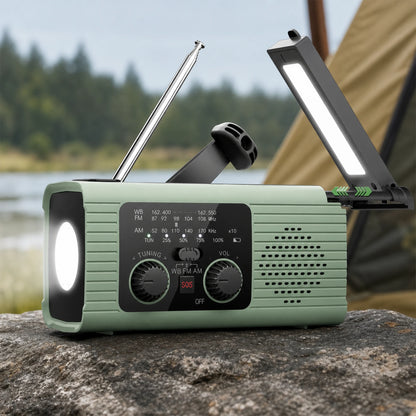 Solar Hand-Crank Emergency Radio