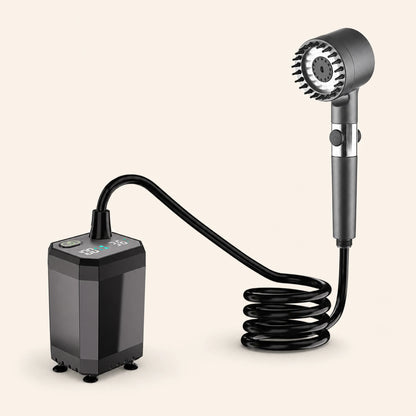 Portable Camp Shower Pump — 6000mAhGray