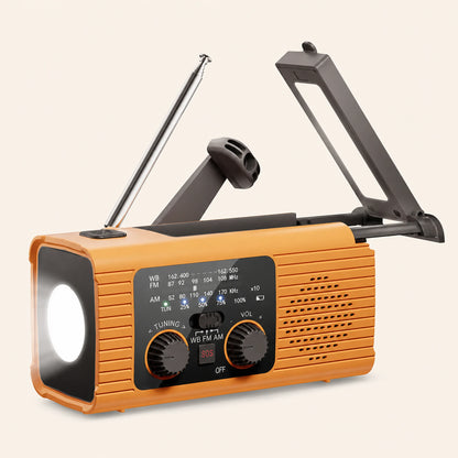 Solar Hand-Crank Emergency Radio — Configuration 3810