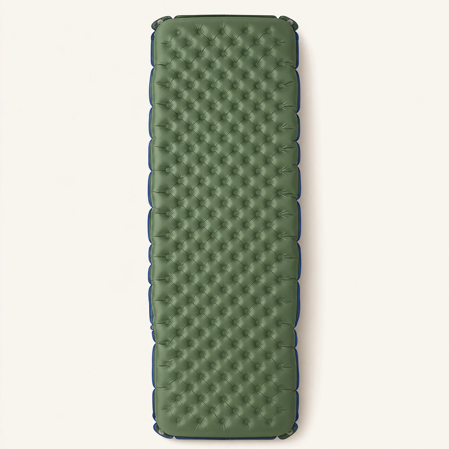 Insulated Inflatable Camping Mattress — Green/BlueRectangular;188*63*10cm