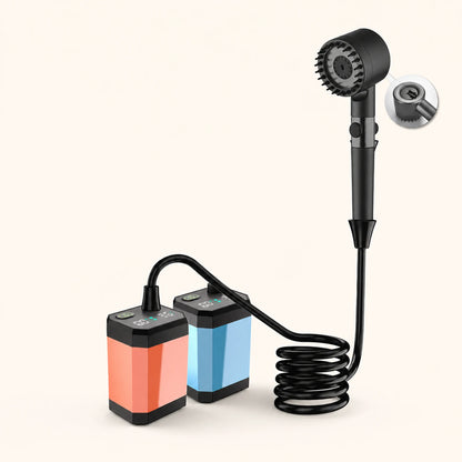 Portable Camp Shower Pump — 12000mAhBlue