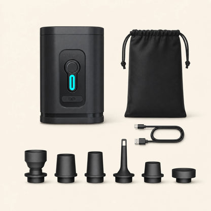 Mini Electric Air Pump — BlackNo Light Export Model ;2400mAh 35w