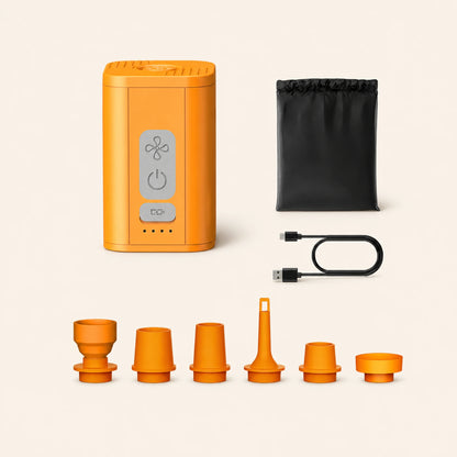 Mini Electric Air Pump — OrangeInternational Model;1200mAh 30w